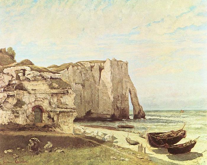 Gustave Courbet Die Keste von Etretat Norge oil painting art